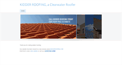 Desktop Screenshot of kidderroofingonline.com