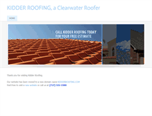 Tablet Screenshot of kidderroofingonline.com